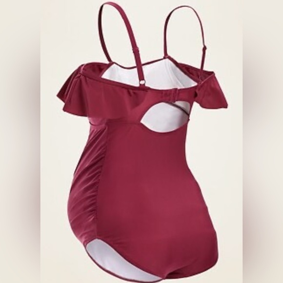 Women's One Piece Maternity Swimsuit size small P purple - Picture 2 of 15